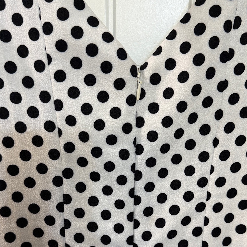 Betsey Johnson Black and White Polka Dot Dress - Picture 6 of 7